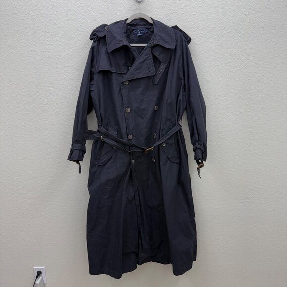 Ralph Lauren Other - VTG Ralph Lauren Cotton Double Breasted Belted Trench Coat Mens size Large